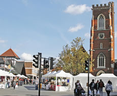 Sunny day at Acton Market