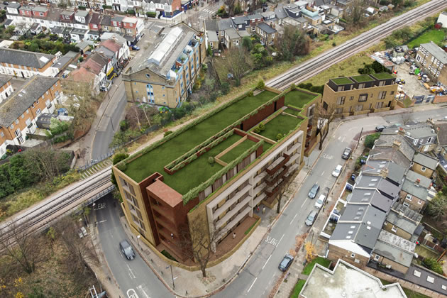 Drone view visualisation of the scheme from the developer 