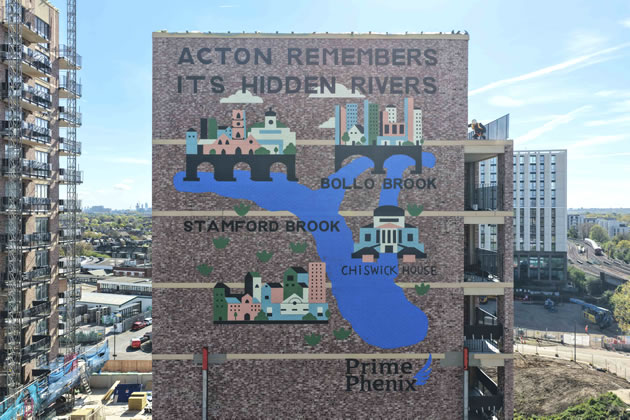 James Daw's by the side of a new development in Acto