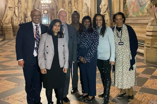 Descendants' Committee at the House of Commons with Lord Boatent, Rupa Huq MP and Lord Soley 