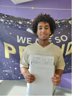 Mohamedamin Nuur is off to study in the US 