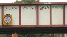 Railway Bridge Acton up close