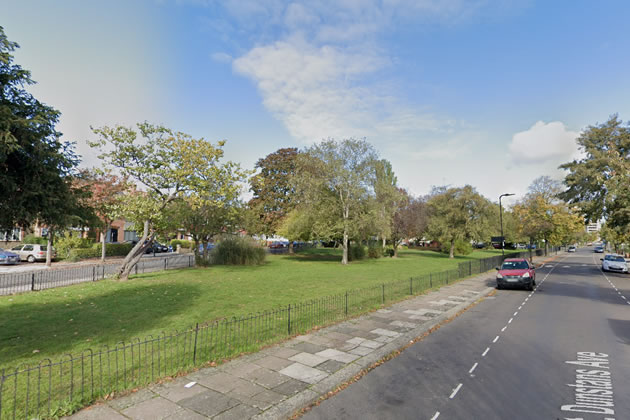 The green space on St Dunstan's Avenue that would be built on