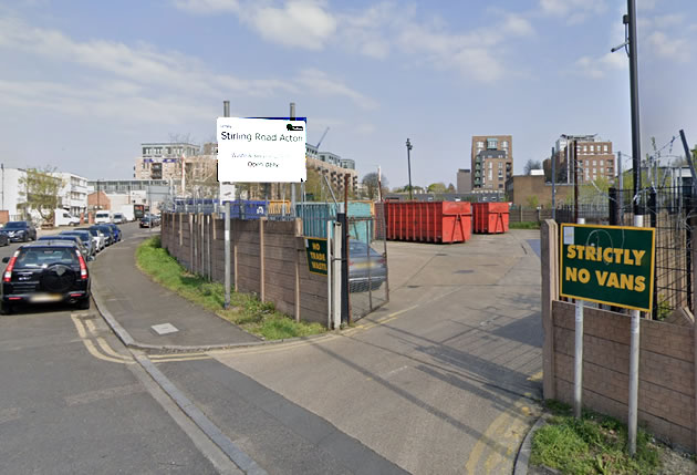 The recycling centre on Stirling Road in South Acton 