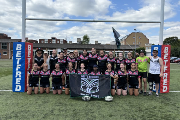 The West Warriors Ladies Rugby League squad