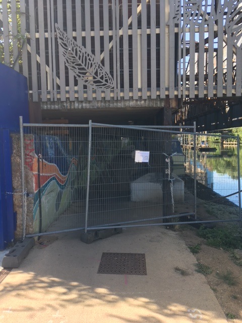 Towpath closure