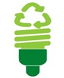 Green light bulb