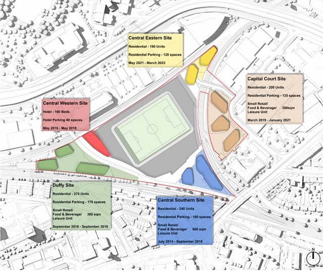 Original site layout