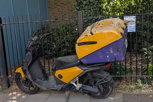 Abandoned delivery bike 