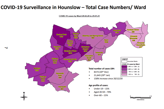 covid infection Hounslow borough