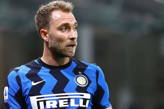 Christian Eriksen playing for Inter Milan 