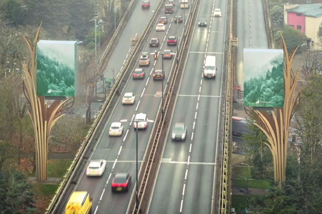 Advertising Towers Could Be Replaced with Fake Trees 