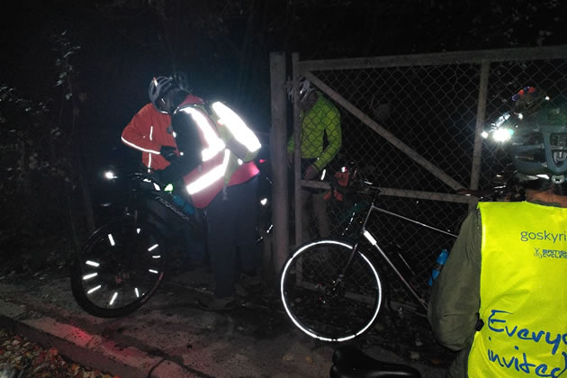 Cycling at night