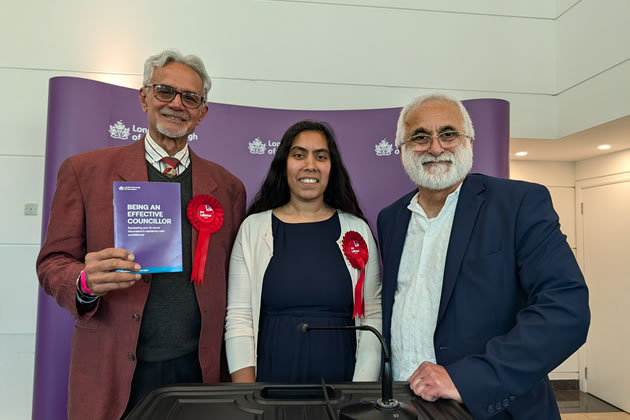 The winning candidates in Osterley and Spring Grove