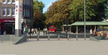 Artists impression Ealing Broadway station