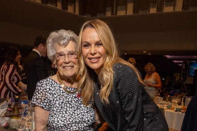 Beryl Carr with Amanda Holden at the awards