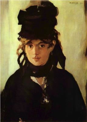 Berthe Morisot with a Bouquet of Violets - Edouard Manet