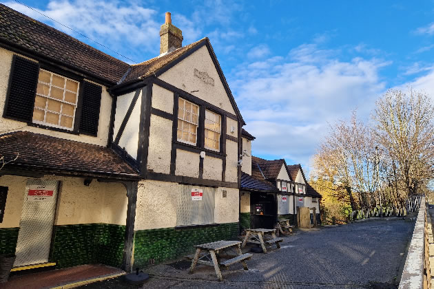 The Black Horse in Greenford is currently boarded up