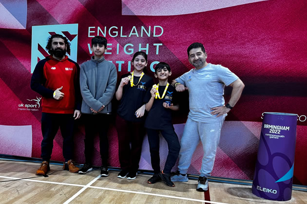 Dua Khan and Sabin Khan show off their medals