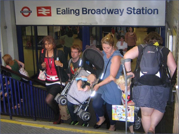 The original access to the station at Ealing Broadway