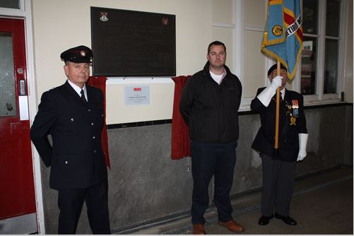 Fire Service plaque unveiling