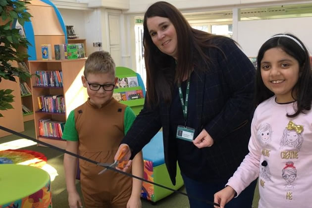 Headteacher Karen Silvester at Greenwood Primary opened the new facilit