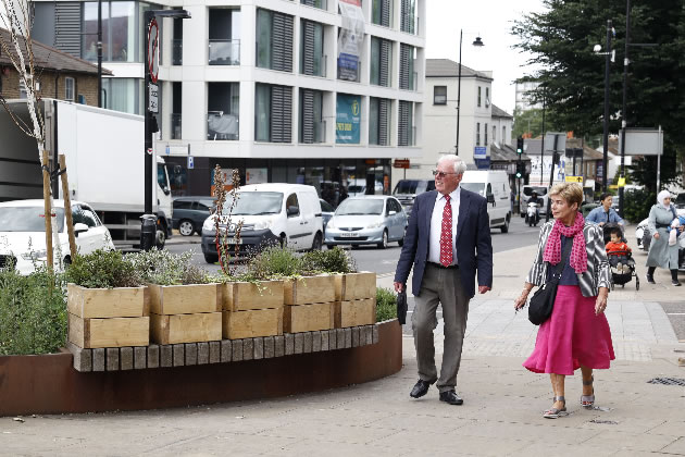 Pot plants placed on seats to discourage street drinkers