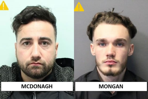 30-year-old John Paul McDonagh from Greenford and 19-year-old Shamus Mongan