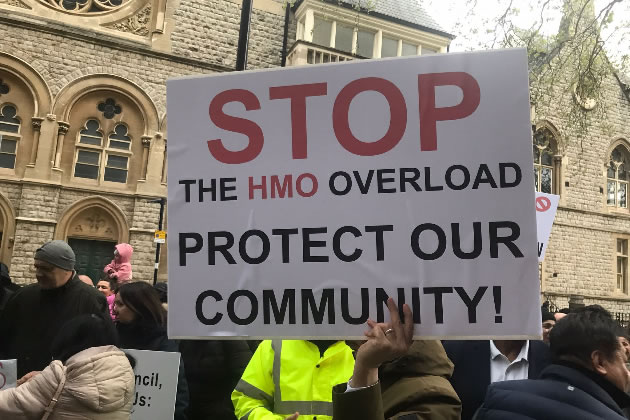 Protesters from the Perivale Community want to put a stop to HMO overload 