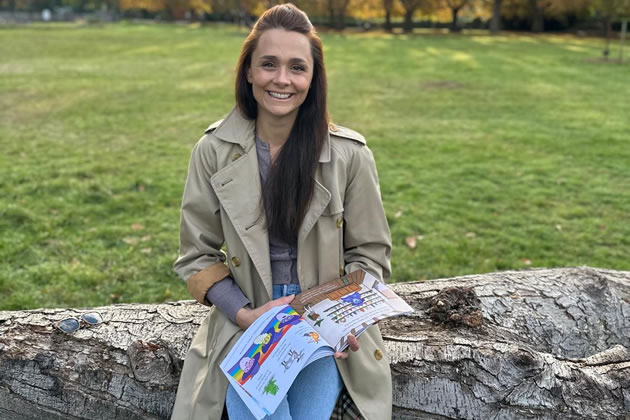 Mel Scott-Avis with her new book 