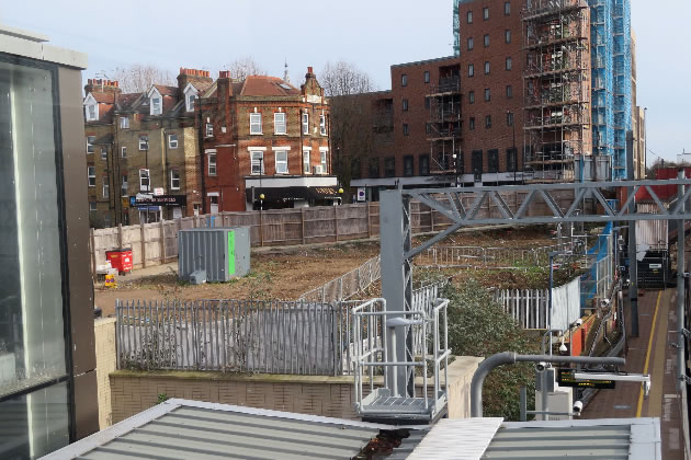 Slow progress on the tower block project approved on Manor Road near the station