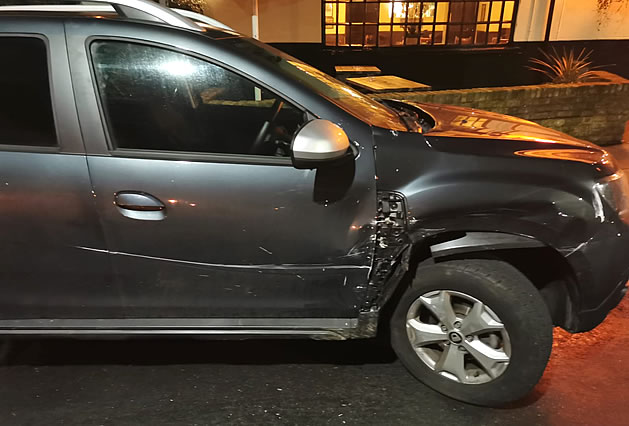 Car hit during chase outside Swan pub 