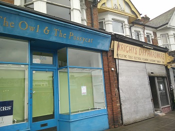 empty shops Northfields avenue