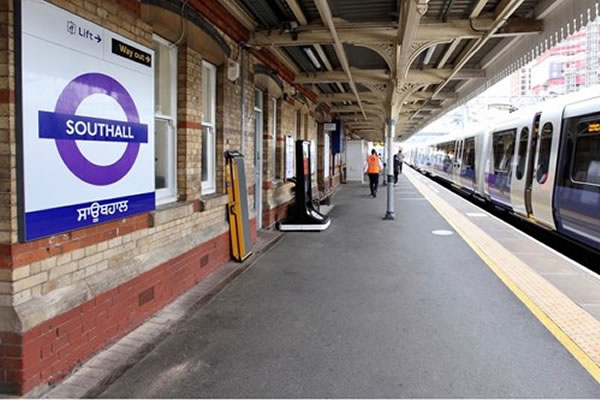 Southall station has signs in Punjabi 