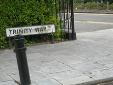 Junction of Trinity Way and Bromyard Avenue