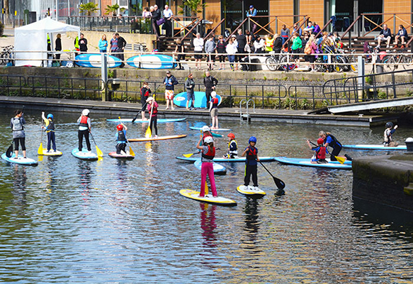 Paddle boarding