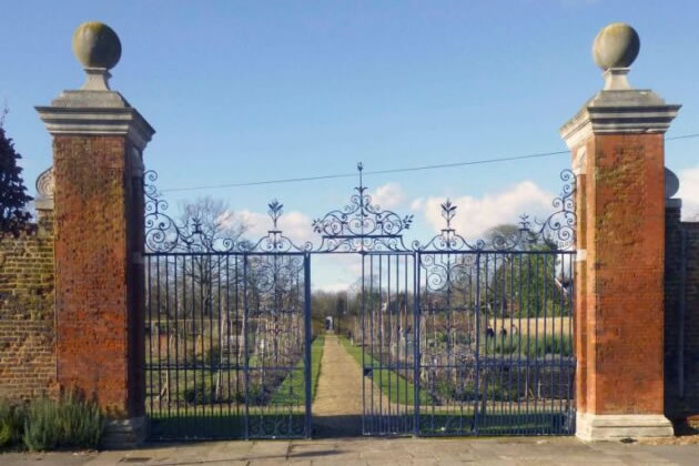 The gate piers of Sir Stephen Fox's garden
