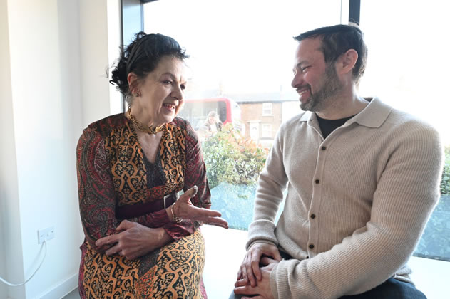 Kate Crawford (left) with local Lib Dem leader Cllr Gary Malcolm 