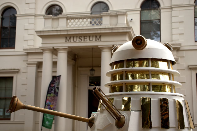 The display featuring daleks will be on the ground floor
