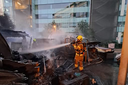 Firefighters Tackle Blaze Near Disused Park Royal Office Block 