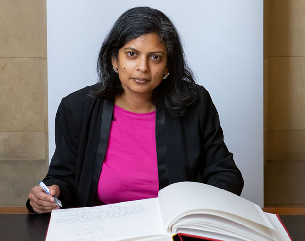 Rupa Huq MP signs the Holocaust Educational Trust’s Book of Commitment