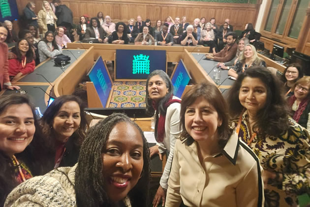 Rupa Huq MP (centre) with fellow MPs and attendees at the event