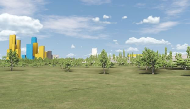 View across Wormwood Scrubs if proposed projects proceed