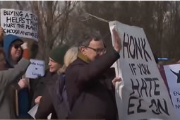 Tesla Takedown Protest Comes to Park Royal Dealership