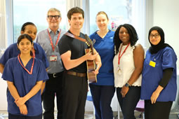 Pop Singer Serenades Fellow Patients at St. Mark