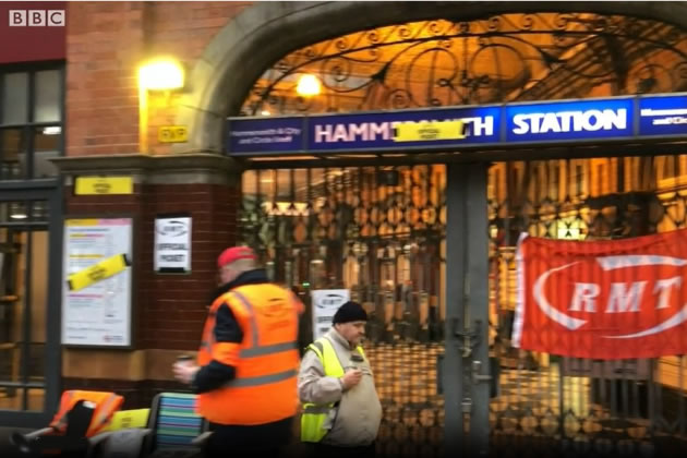    Tubestrikehammersmithstation 