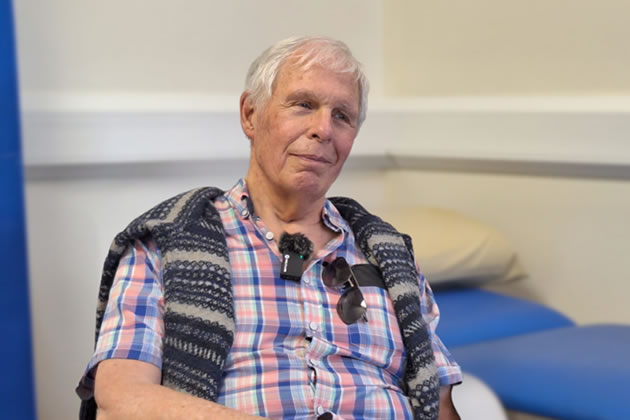 75-year-old cardiac patient Simon Elmes was a beneficiary of the scheme 