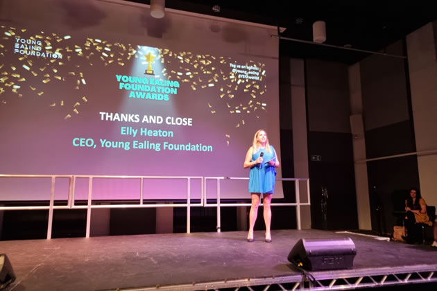 Elly Heaton CEO of Young Ealing Foundation, closes the event